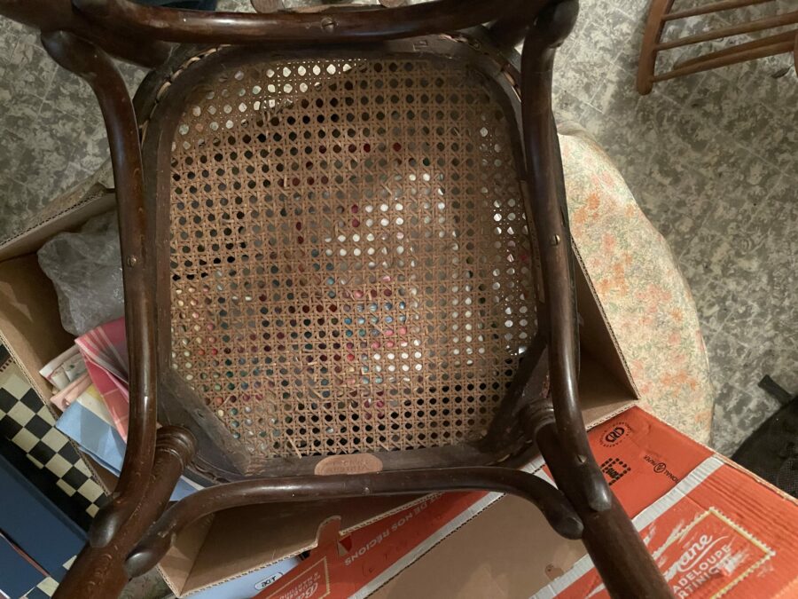 chaise bistrot café bois courbé FISCHEL 1900/1910