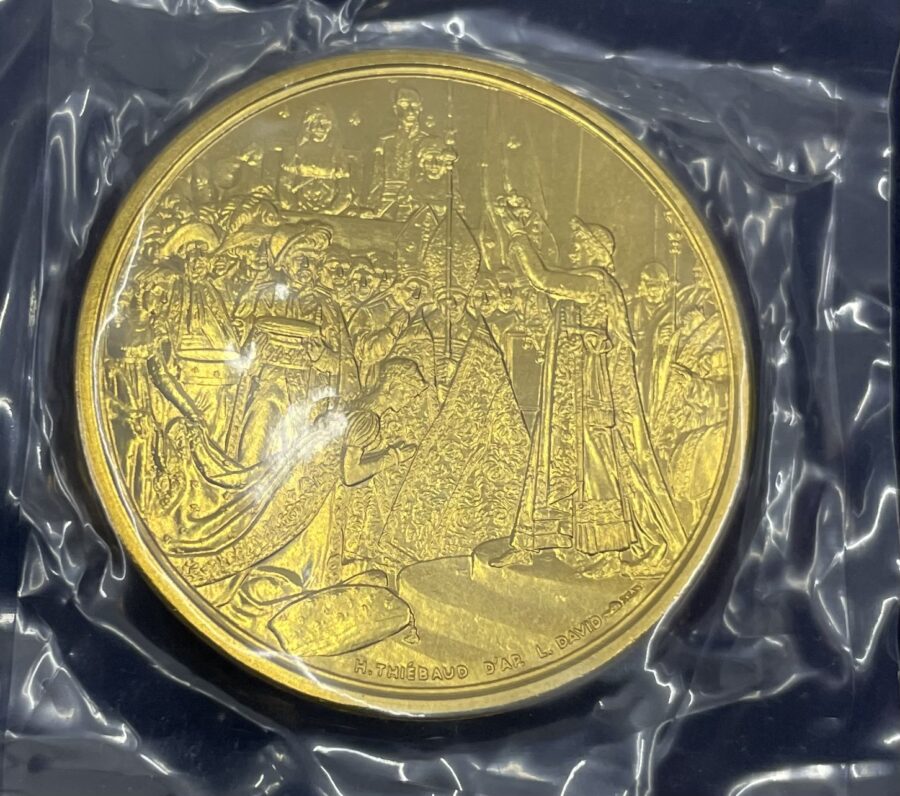 Médaille en Bronze Sacre de Napoléon Ier J.M. LALETA Editeur d'art