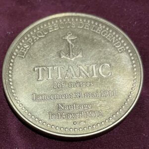 Médaille en Bronze les Paquebots de legende TITANIC