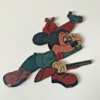Ancien Mickey Chasseur peinture sur bois – Image 2