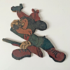 Ancien Mickey Chasseur peinture sur bois