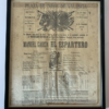 Affiche de corrida - plaza de toros Valencia - en soie - 1887