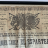 Affiche de corrida - plaza de toros Valencia - en soie - 1887 – Image 2