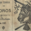 Affiche de corrida - plaza de toros Valencia - en soie - 1887 – Image 4