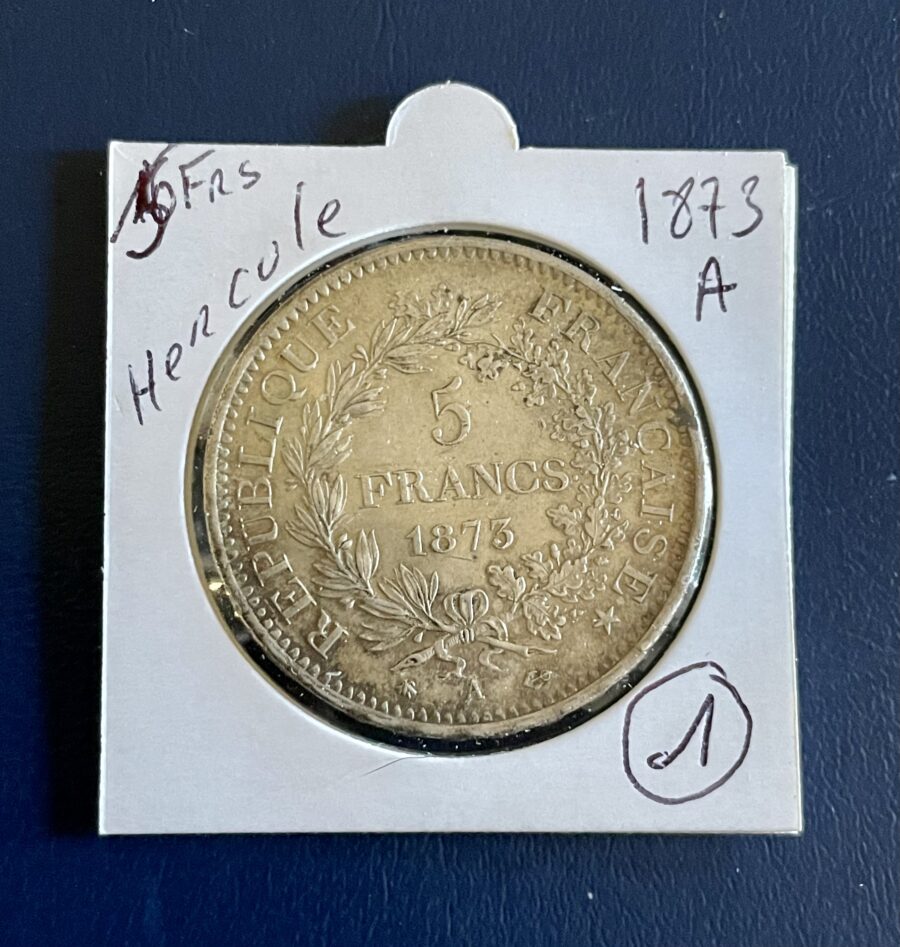 ÉCU Pièce de 5 FRANCS 1873 A (1)