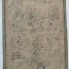 Dessin original par Valere Alphonse Morland planche croquis printaniers