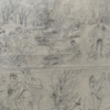 Dessin original par Valere Alphonse Morland planche croquis printaniers – Image 3