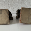 Ancienne paire de serre livres en régule Art Déco – Image 5