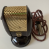 Lot de 2 anciens microphones en bakelite : 50's