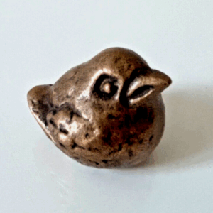 Ancien petit presse papier en bronze en forme d'oiseau