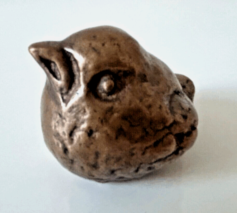 Ancien petit presse papier en bronze en forme d'oiseau – Image 2