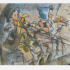 Ancien dessin signé Germaine Bouret : Original – Image 2