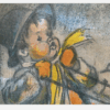 Ancien dessin signé Germaine Bouret : Original – Image 3