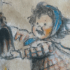 Ancien dessin signé Germaine Bouret : Original – Image 7