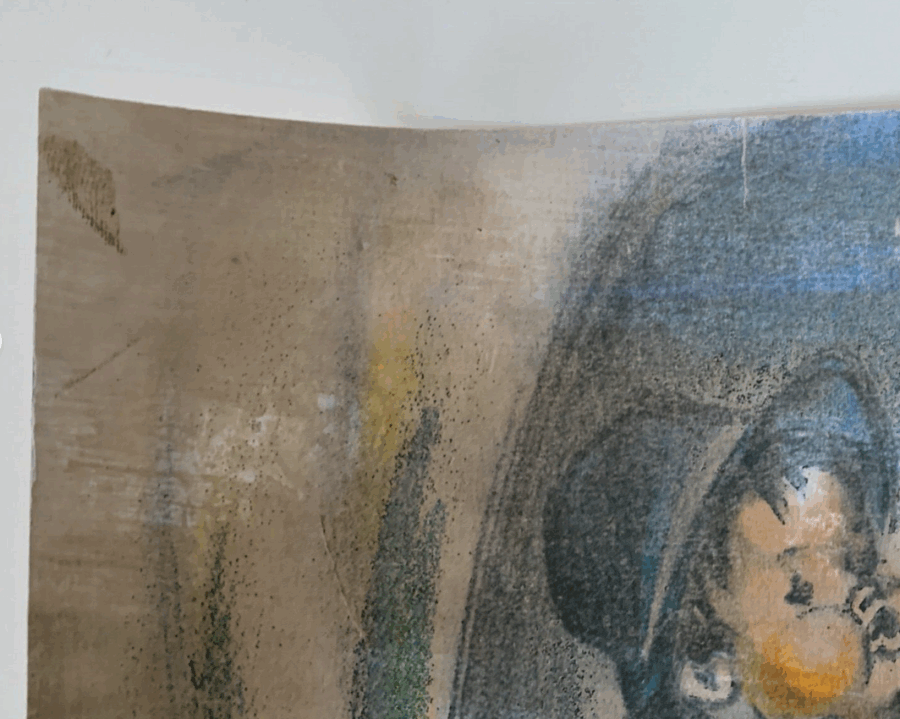 Ancien dessin signé Germaine Bouret : Original – Image 8