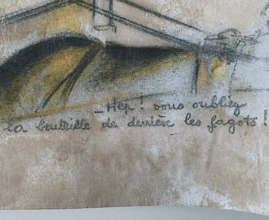 Ancien dessin signé Germaine Bouret : Original – Image 9