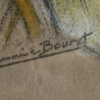 Ancien dessin signé Germaine Bouret : Original – Image 10