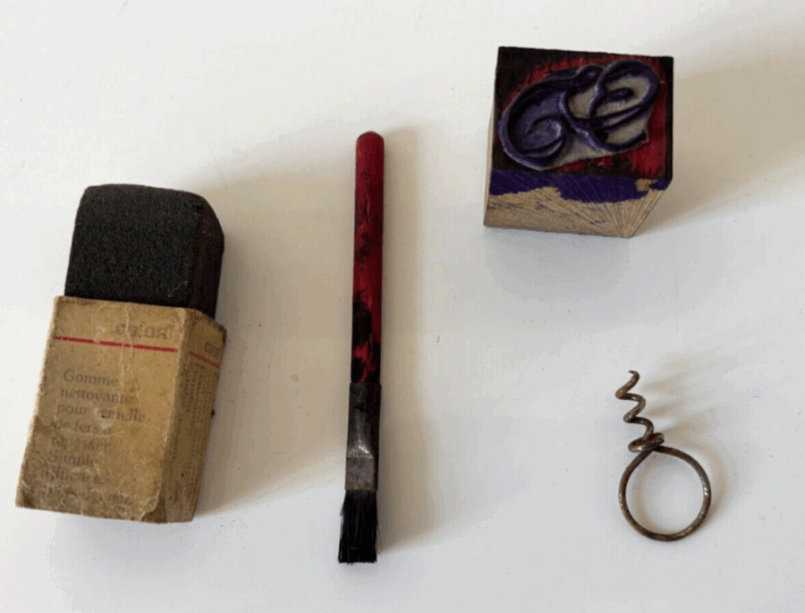 Ancien Festonneur avec 6 roulettes avec boite d'origine Au bon marché - XIXe – Image 5