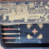Ancien plateau jeu d'échec et backgammon chinois XIXe – Image 3