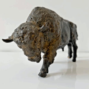 Bison en Bronze signé Josef LIPENSKY (1932-2023) numéroté 2/15