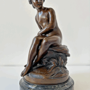 Ancien bronze Psyché cachat l'arc d'amour signé Sèvres Fin XIXe - deb XXe