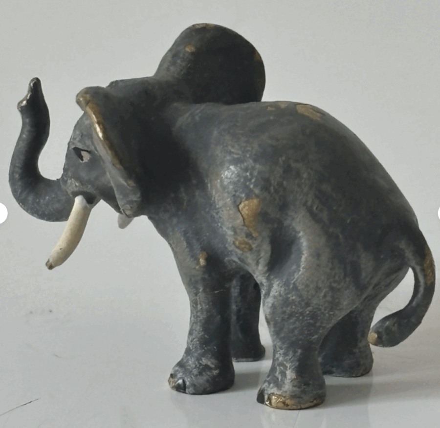 Ancienne miniature elephant en bronze – Image 5