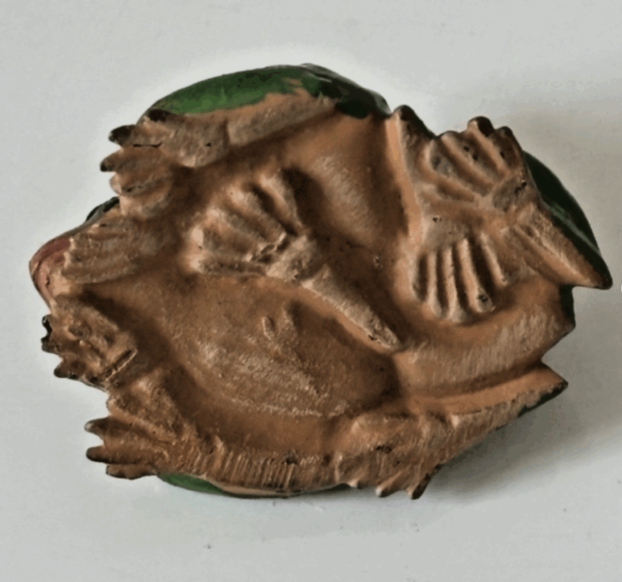 Ancien groupe miniature en bronze grenouilles – Image 5